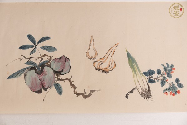 古玩字畫花鳥手卷真品鑒賞圖