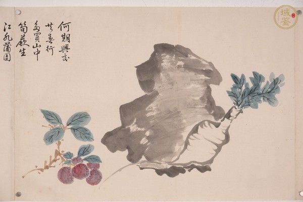 古玩字畫花鳥手卷真品鑒賞圖