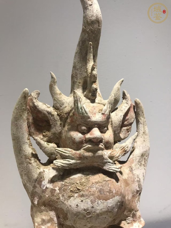 古玩陶瓷唐·鎮(zhèn)魔神獸真品鑒賞圖