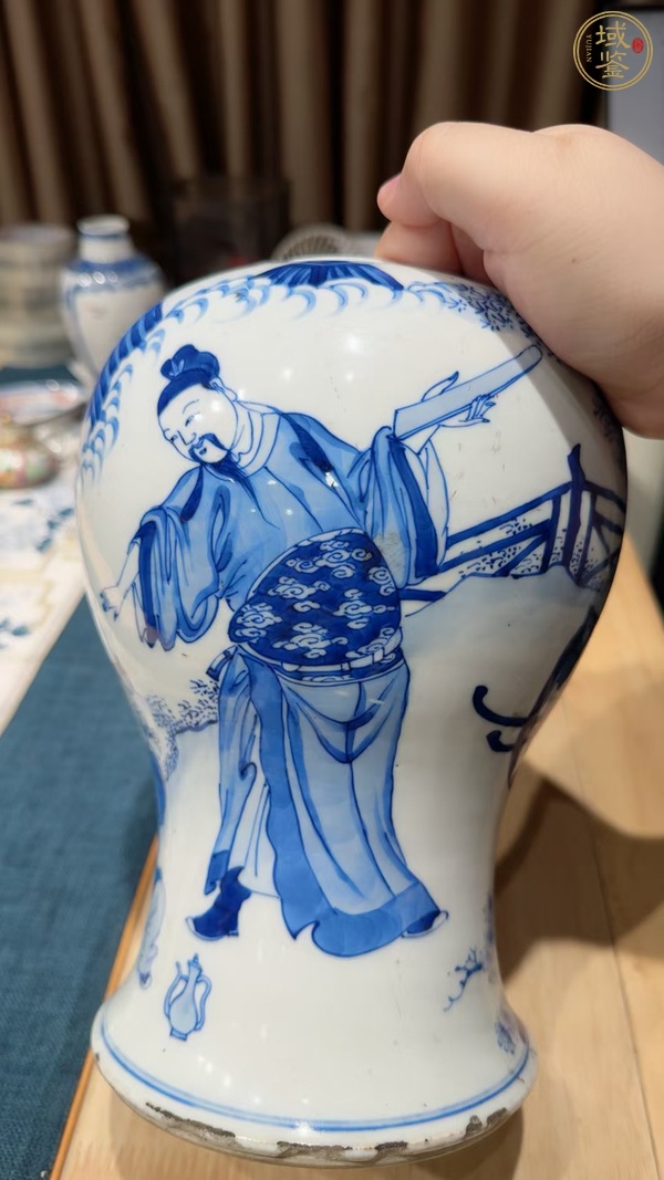 古玩陶瓷青花殘瓶真品鑒賞圖