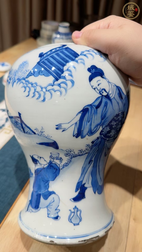 古玩陶瓷青花殘瓶真品鑒賞圖