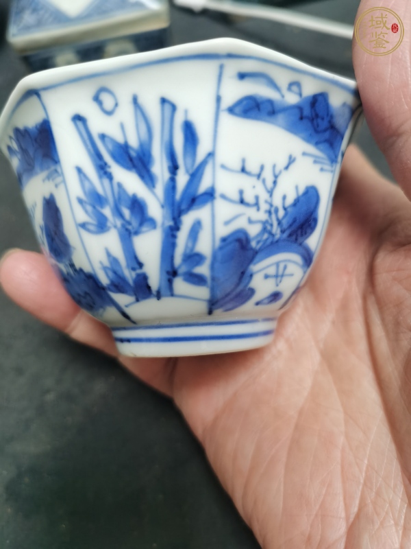 古玩陶瓷青花杯真品鑒賞圖