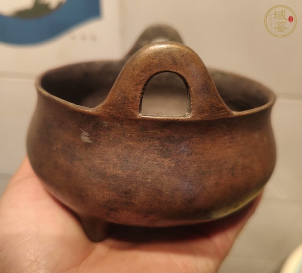 古玩銅器沖天耳爐真品鑒賞圖