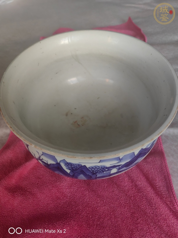 古玩陶瓷青化山水爐真品鑒賞圖
