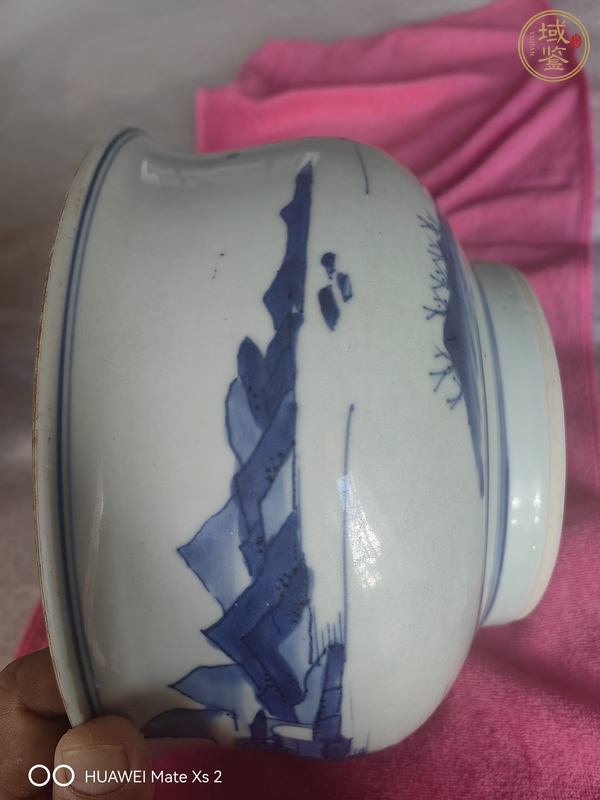 古玩陶瓷青化山水爐真品鑒賞圖