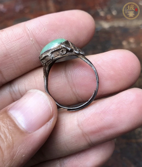 古玩玉器翡翠戒指真品鑒賞圖