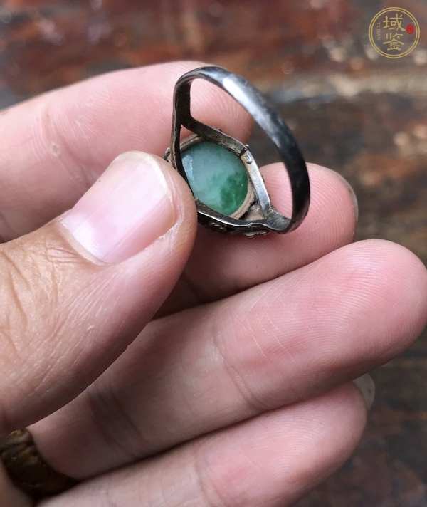 古玩玉器翡翠戒指真品鑒賞圖