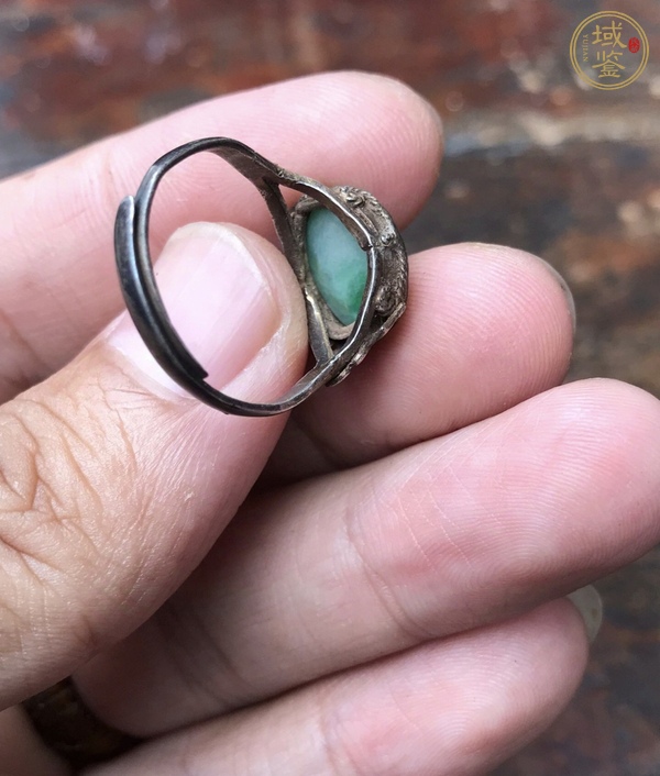 古玩玉器翡翠戒指真品鑒賞圖