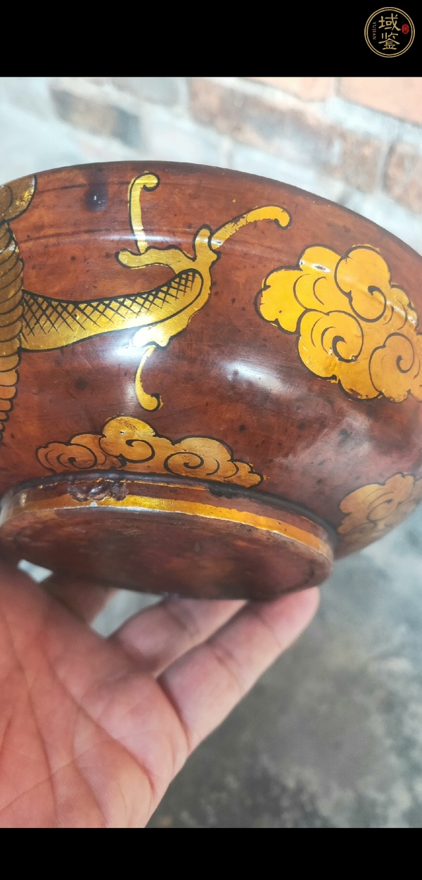 古玩雜項(xiàng)木胎漆碗真品鑒賞圖