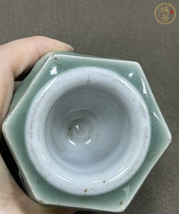 古玩陶瓷冬青釉魚穿真品鑒賞圖