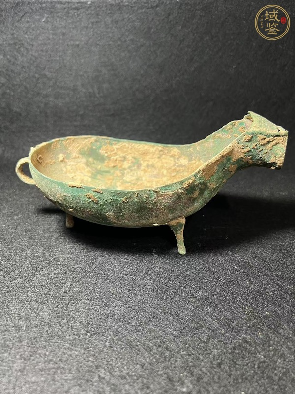 古玩銅器漢·獸面匜真品鑒賞圖