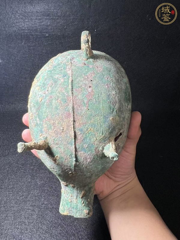 古玩銅器漢·獸面匜真品鑒賞圖