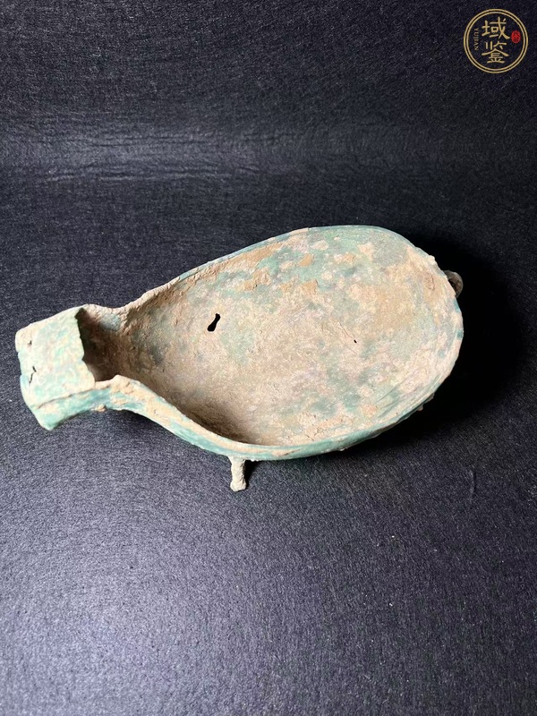 古玩銅器漢·獸面匜真品鑒賞圖