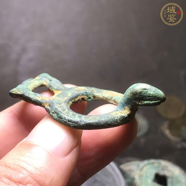 古玩銅器戰(zhàn)漢·青銅鳥形帶扣真品鑒賞圖