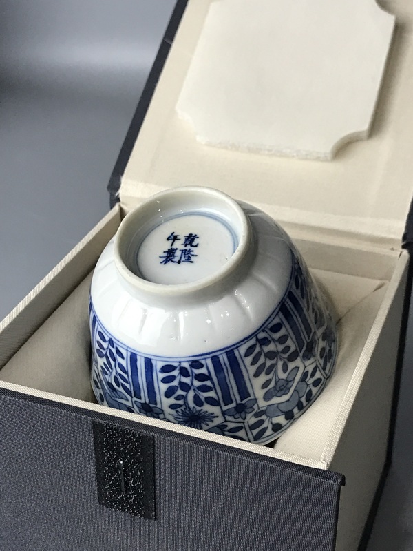 古玩陶瓷（精品花口杯）晚清·青花花卉紋·花口杯拍賣，當(dāng)前價(jià)格136元