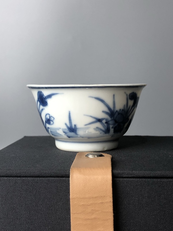 古玩陶瓷（精品品茗杯）清康熙·青花花卉·滿池嬌·品茗杯拍賣，當(dāng)前價(jià)格256元