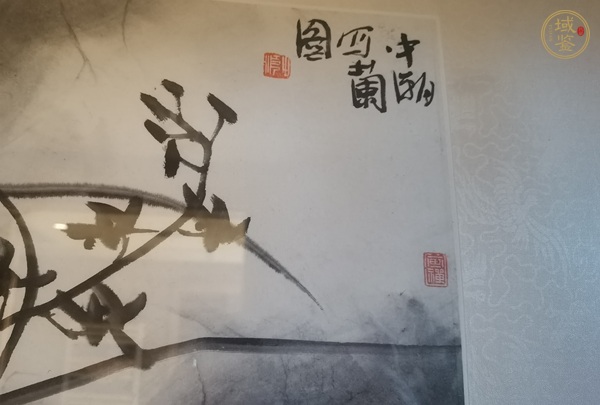 古玩字畫寫蘭圖真品鑒賞圖