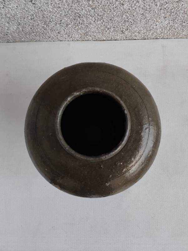 古玩陶瓷磁州窯茶葉末釉瓜楞罐拍賣,當前價格850元
