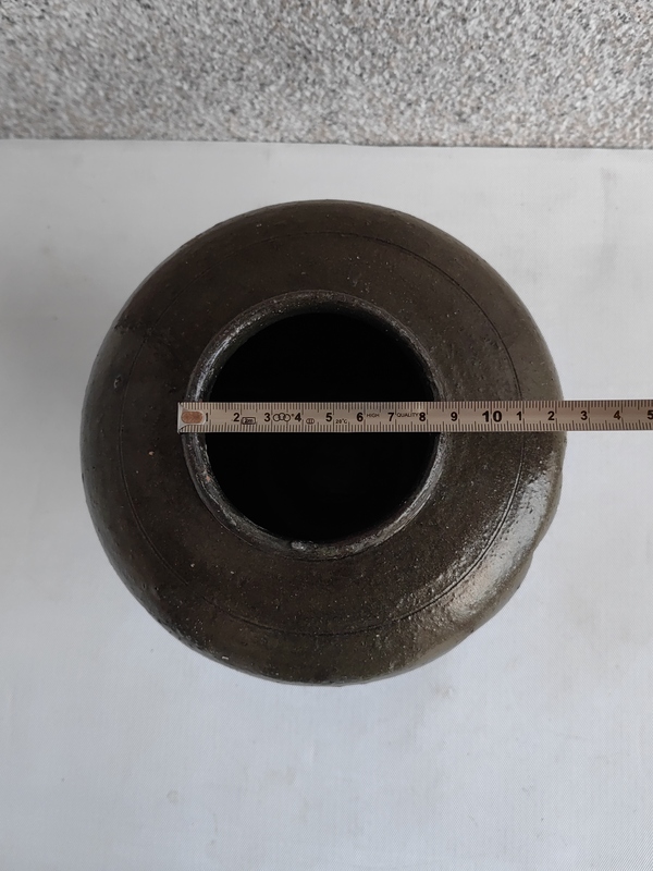 古玩陶瓷磁州窯茶葉末釉瓜楞罐拍賣,當前價格850元