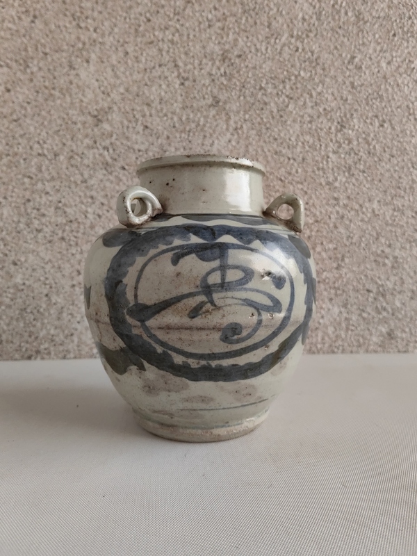 古玩陶瓷青花壽字四系壺拍賣,當前價格567元