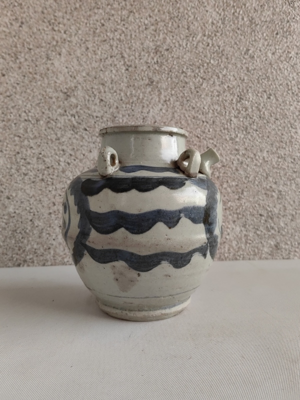 古玩陶瓷青花壽字四系壺拍賣,當前價格567元