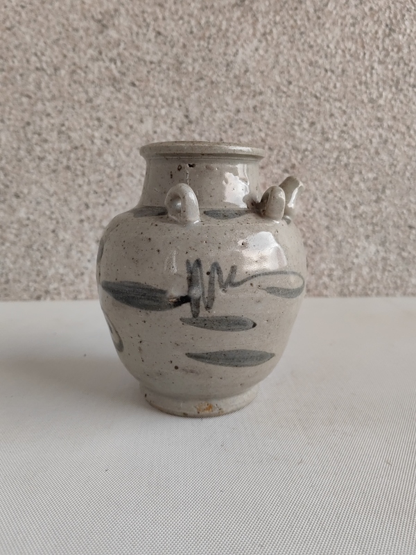 古玩陶瓷青花福字紋四系壺拍賣,當前價格678元