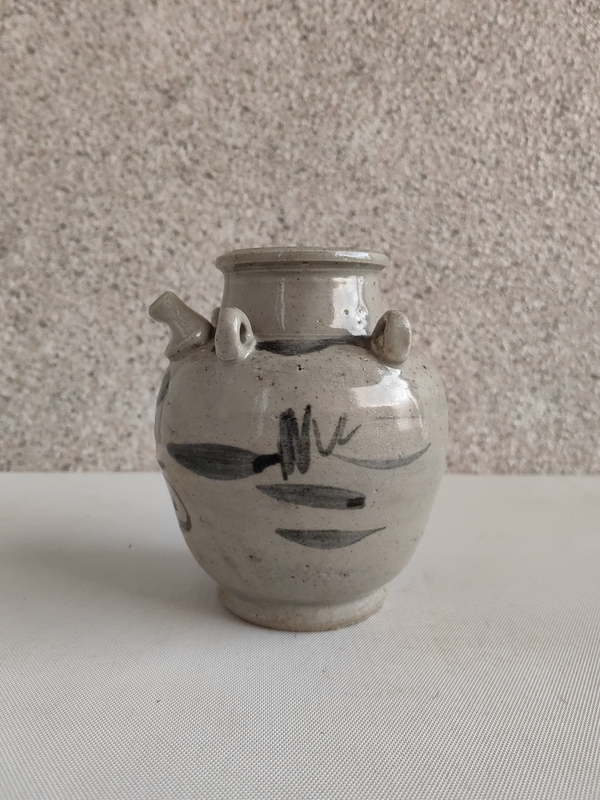 古玩陶瓷青花福字紋四系壺拍賣,當前價格678元