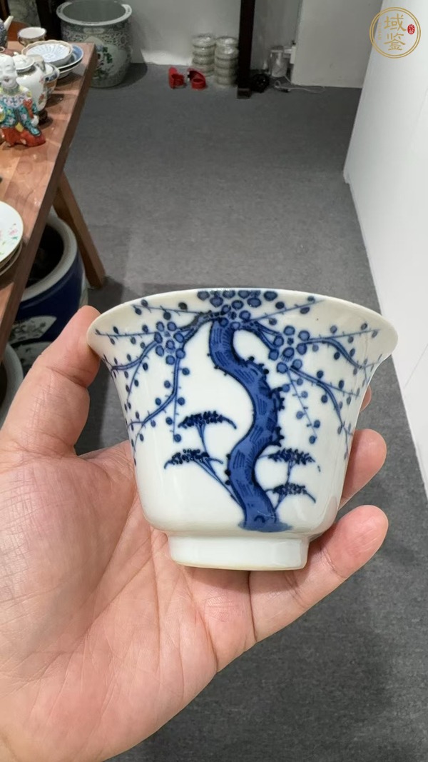 古玩陶瓷青花杯真品鑒賞圖