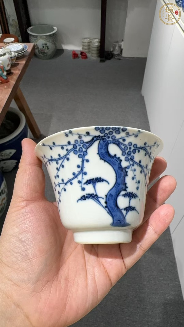 古玩陶瓷青花杯真品鑒賞圖