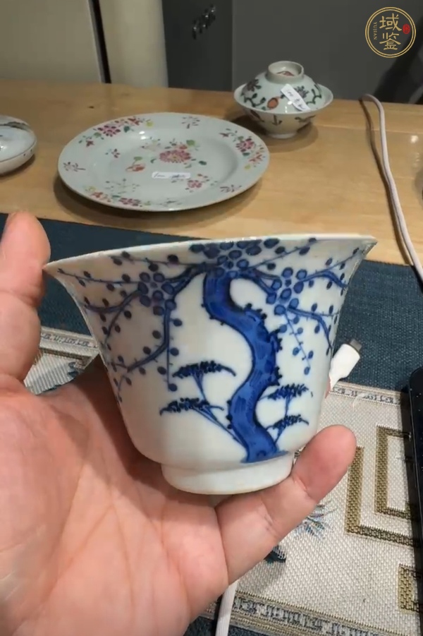 古玩陶瓷青花杯真品鑒賞圖