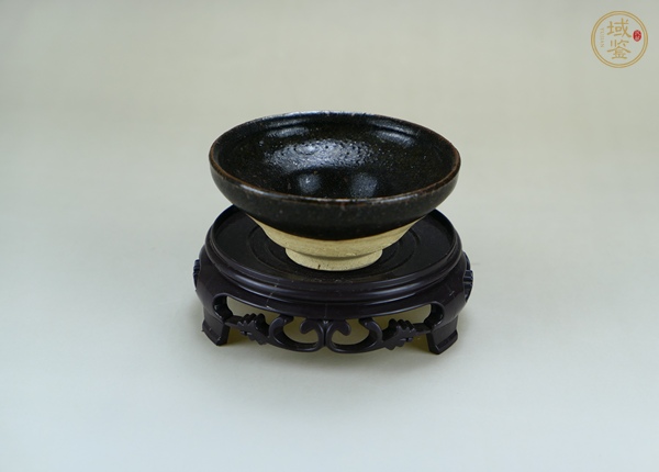 古玩陶瓷建窯系黑釉茶盞真品鑒賞圖
