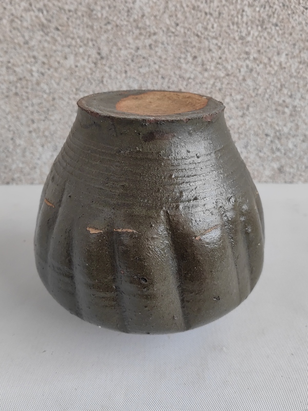 古玩陶瓷磁州窯茶葉末釉瓜楞罐拍賣,當前價格850元