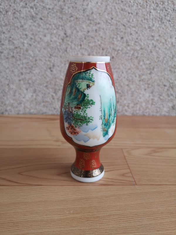 古玩陶瓷琵琶女彩瓷瓶拍賣,當前價格100元