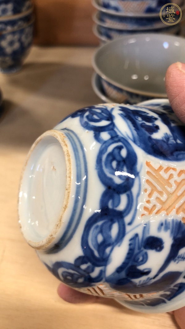 古玩陶瓷青花茶圓真品鑒賞圖