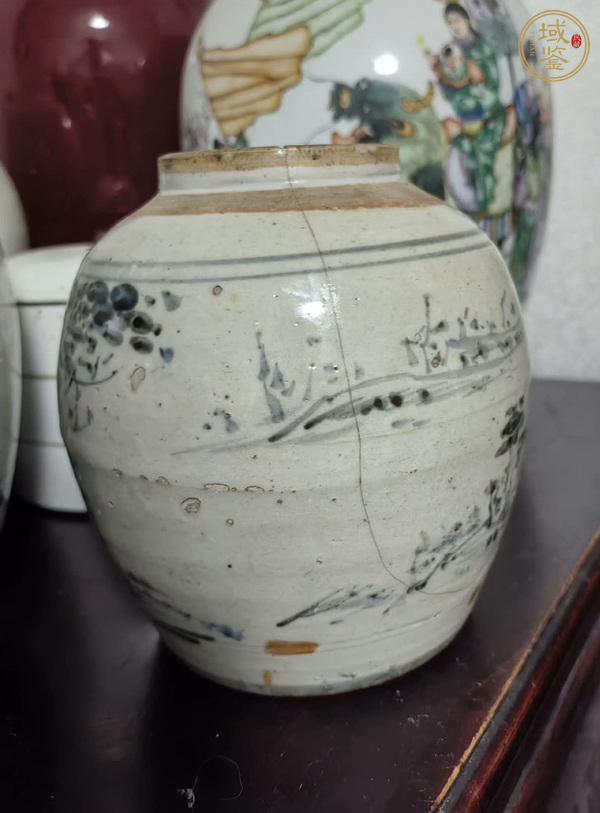 古玩陶瓷青花罐真品鑒賞圖