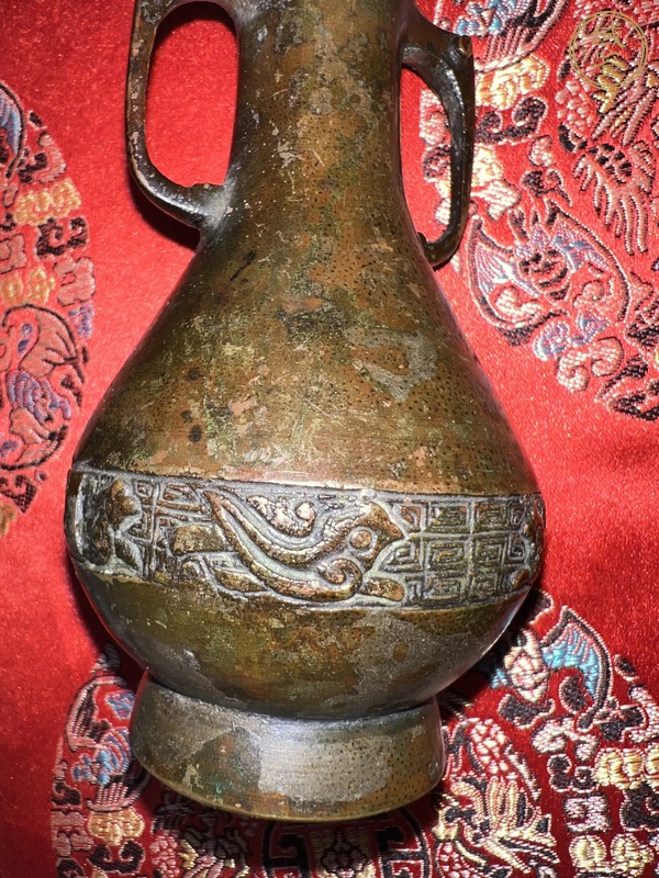 古玩銅器銅瓶真品鑒賞圖