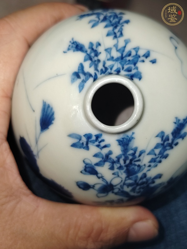 古玩陶瓷青花水盂真品鑒賞圖