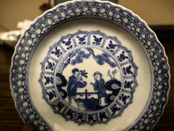 古玩陶瓷清光緒·三娘教子花口碟拍賣,當前價格1500元