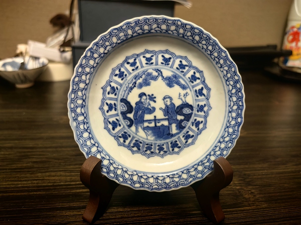 古玩陶瓷清光緒·三娘教子花口碟拍賣,當前價格1500元
