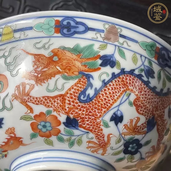 古玩陶瓷青花五彩碗真品鑒賞圖