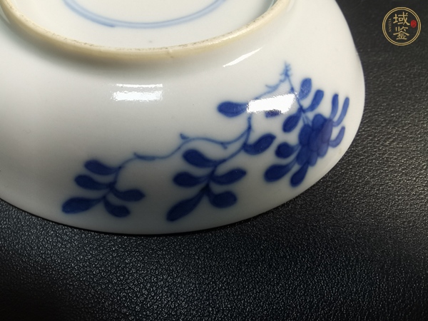 古玩陶瓷清光緒青花仕女故事圖盤真品鑒賞圖