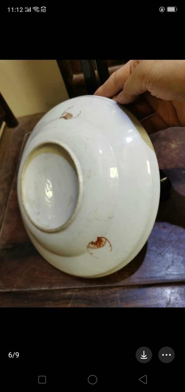 古玩陶瓷清中期粉彩花鳥花卉紋盤拍賣,當前價格1200元