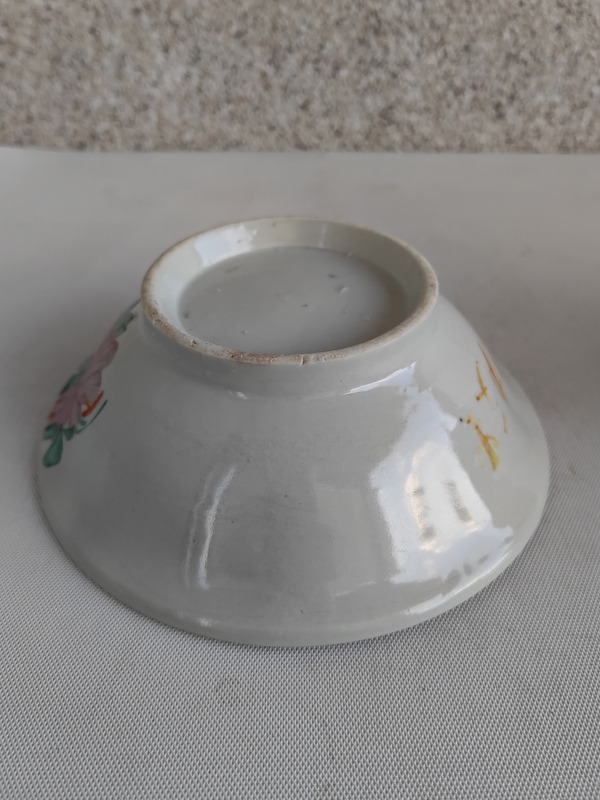 古玩陶瓷粉彩花卉紋碗拍賣,當前價格234元