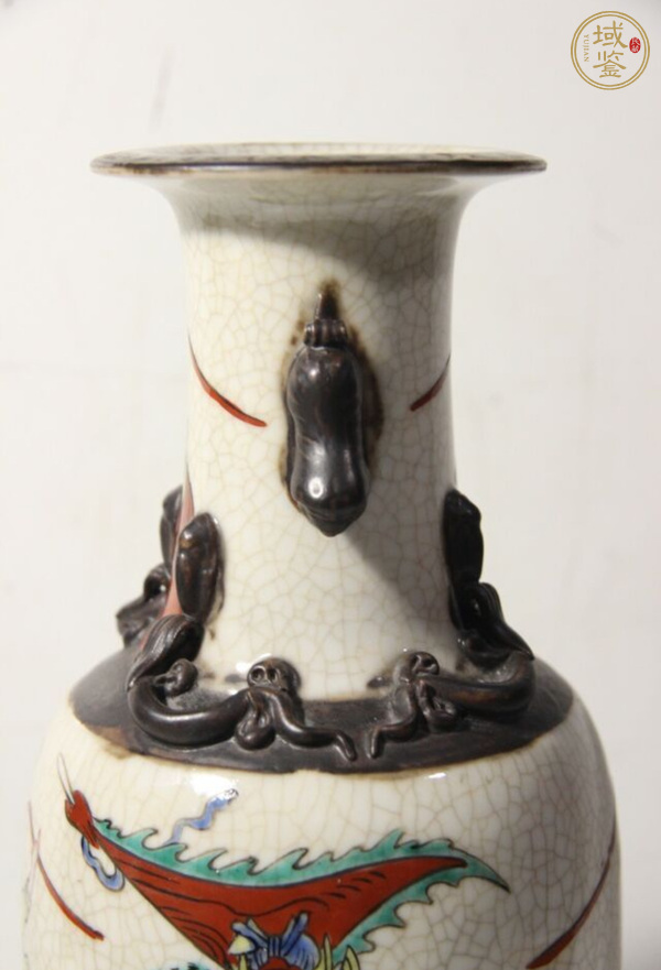 古玩陶瓷刀馬人瓶真品鑒賞圖