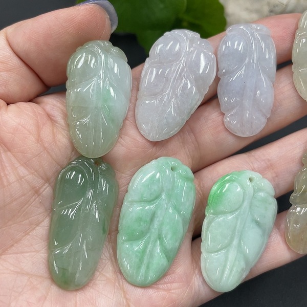 古玩玉器29天然翡翠A貨葉型墜 一手走拍賣(mài),當(dāng)前價(jià)格460元