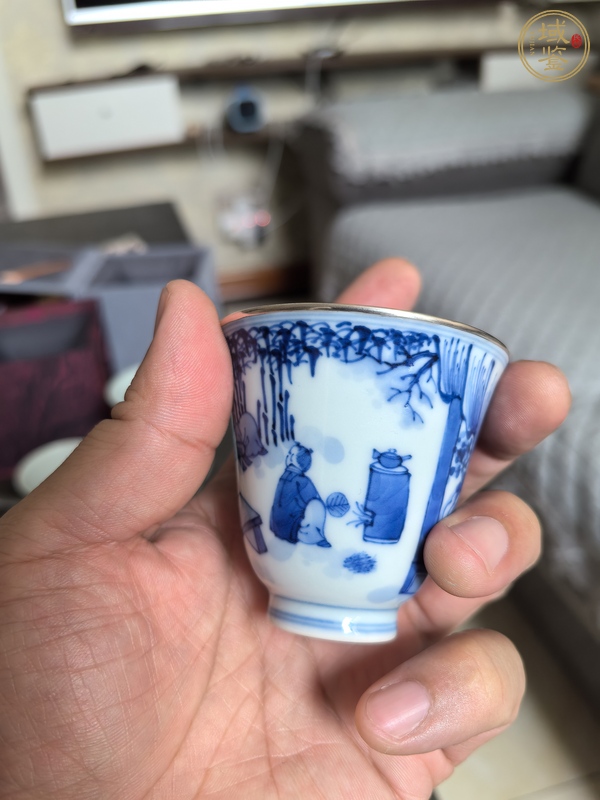 古玩陶瓷青花杯真品鑒賞圖