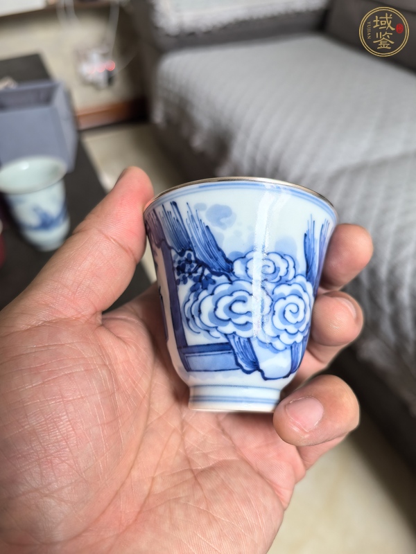 古玩陶瓷青花杯真品鑒賞圖