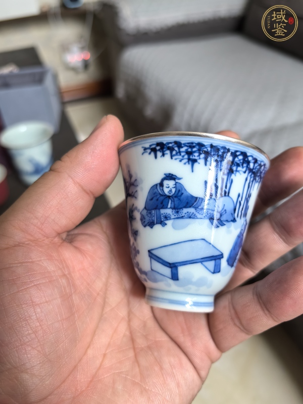 古玩陶瓷青花杯真品鑒賞圖