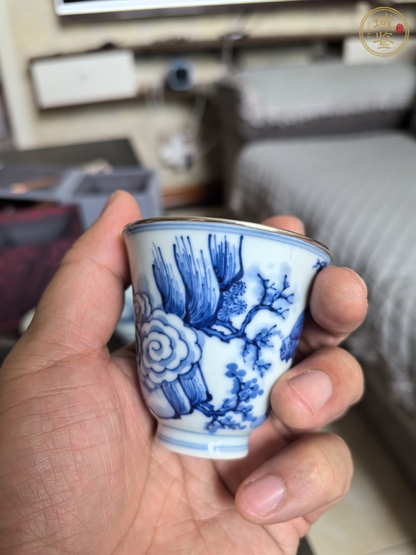 古玩陶瓷青花杯真品鑒賞圖