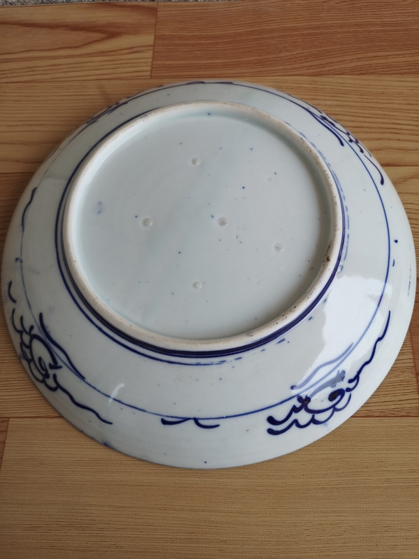 古玩陶瓷青花盤拍賣,當(dāng)前價格150元